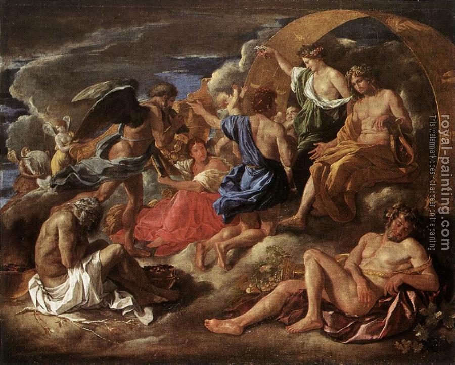 Nicolas Poussin : Helios and Phaeton with Saturn and the Four Seasons